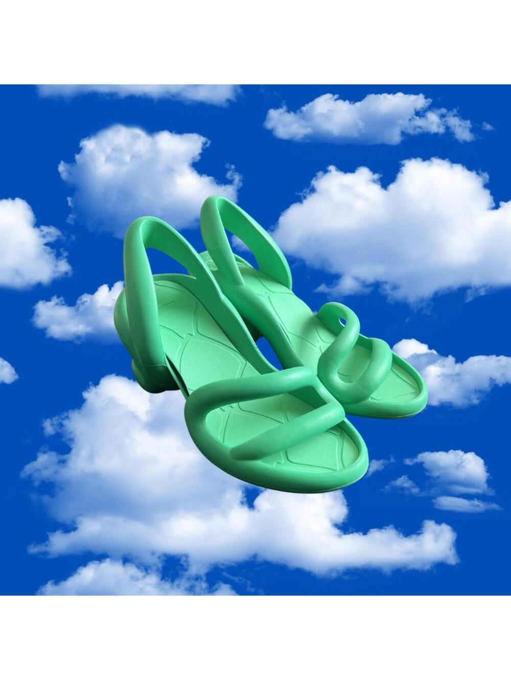Camper Kobarah Kelly Green Sandals NEW Women's EU 37 NEVER WORN MSRP $225